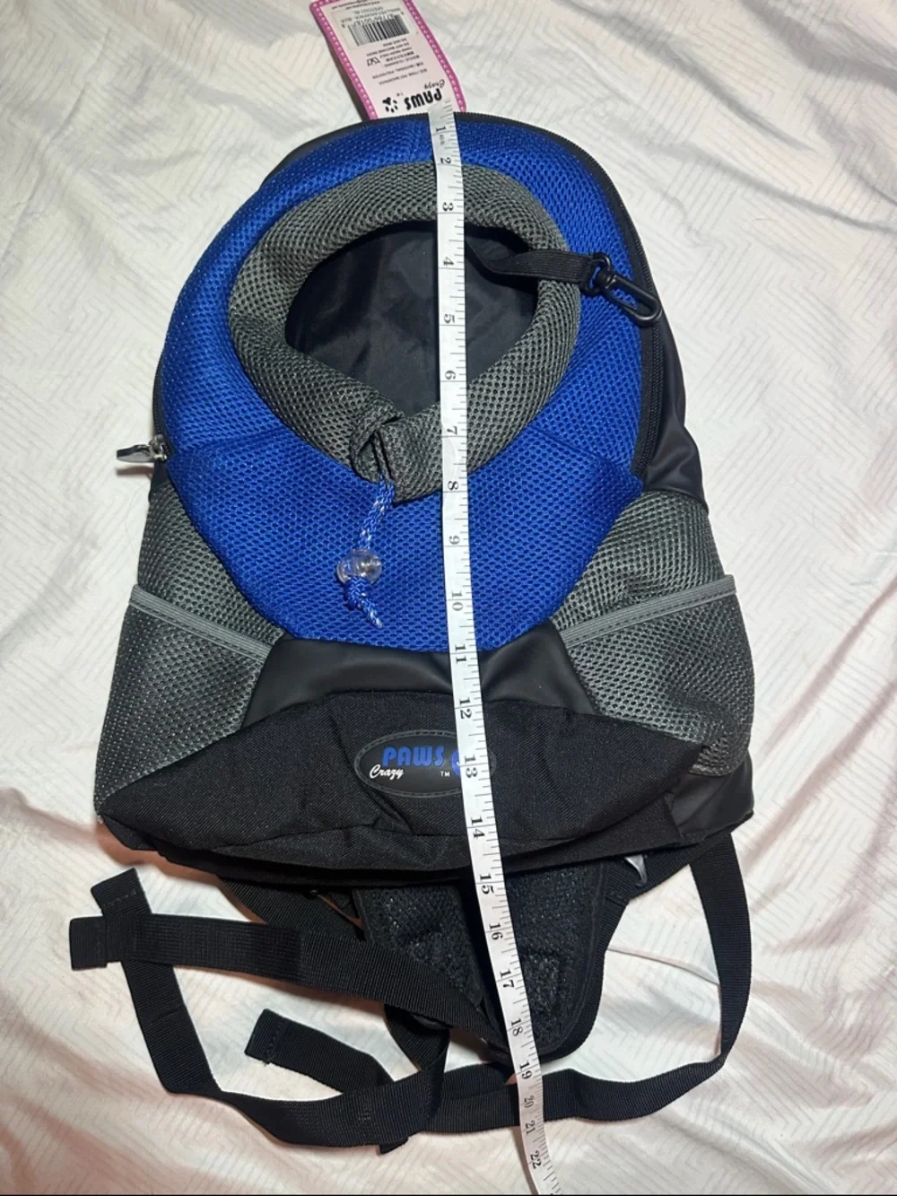 Blue & Gray Pet Carrier Backpack - Hands-Free Travel